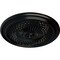 Ekena Millwork Trinity Ceiling Medallion (Fits Canopies up to 3"), Hand-Painted Jet Black, 22"OD x 1 3/4"P CM22TNBLF - alternate 2